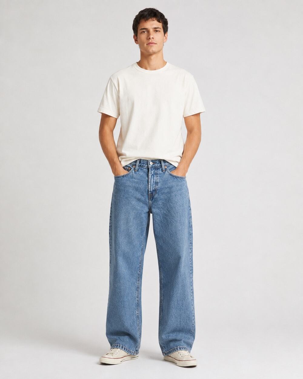 Abercrombie & Fitch Authentic Rigid Denim Baggy Jeans Men’s 29x30 Medium Wash
